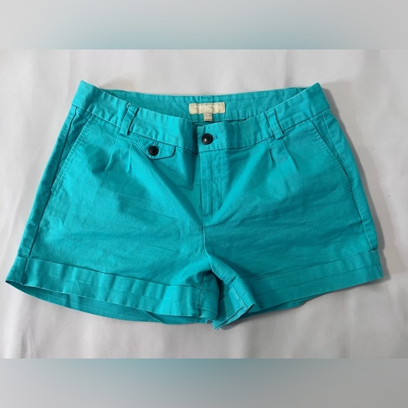 Banana Republic Pants - Banana Republic Martín Fit Green‎ Turquoise Shorts Sz 10